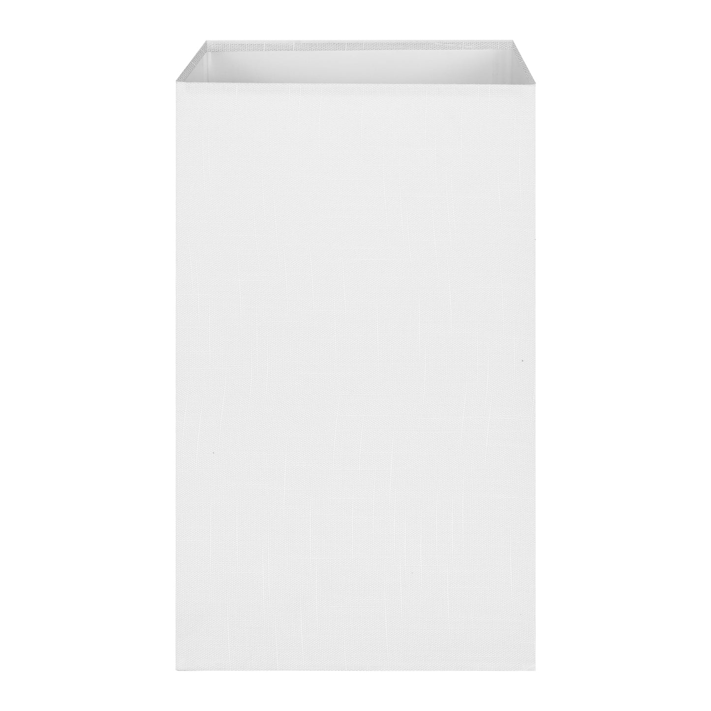 OUTON White Linen Texture Lamp Shade 14.25 x 8.5 x 8.5 inch for Floor Lamp with Shelf