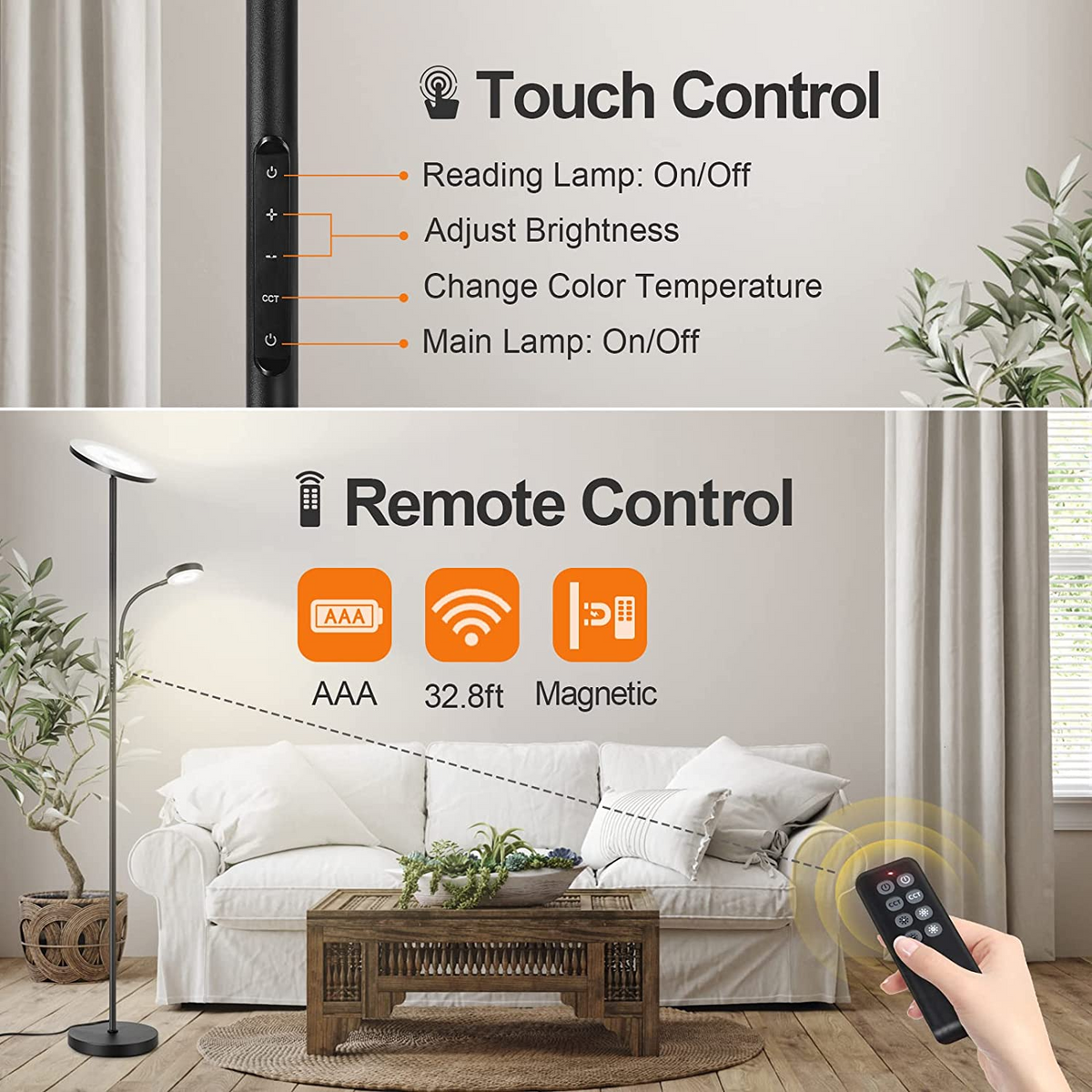 Remote control reading store lamp