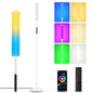 OUTON RGBIC Floor Lamp with Remote and App Control, Modern Lamp with 36+ Scenes, Music Sync, 1500 Lumens LED Corner Floor Lamp, Standing Lamp Tall Lamps for Living Room, Bedroom, White