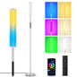 OUTON RGBIC Floor Lamp with Remote and App Control, Modern Lamp with 36+ Scenes, Music Sync, 1500 Lumens LED Corner Floor Lamp, Standing Lamp Tall Lamps for Living Room, Bedroom, Grey