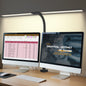 OUTON Led Desk Lamps for Office with Clamp, 360 Adjustable Eye Office Desk Lamps, Dimming Adjustable Double Head Desk Lamp for Working Reading Study , Black