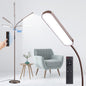OUTON LED Floor Lamp with Remote Touch Control Adjustable Standing Reading Light with 4 Color Temperature for Living Room(Brown)