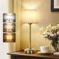 OUTON Table Lamp, Bedside Light, Touch Control Nightstand Lamp, 3-Way Dimmable lamps with Linen Fabric Shade for Bedroom Living Room
