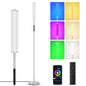 OUTON Bright LED Floor Lamp with Remote and APP Control, 1500LM 65" Tall Standing Lamp, Ambient Light, Music Sync, Modern Corner Lamps for Living Room, Bedroom, Grey