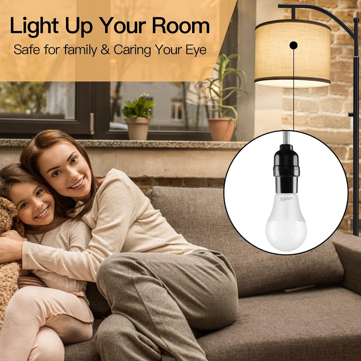 OUTON 9W  810 LM LED Dimmable Light Bulb with Remote Control（2 Sets）, Adjustable Color Temperature, E26 Base