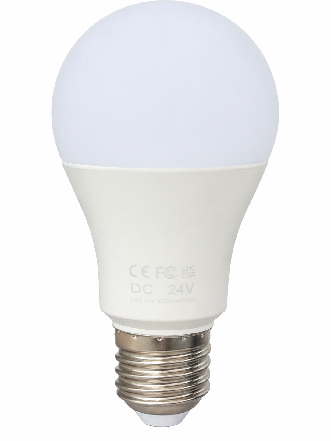 Light Bulb, DC24V, A60, 9W, 3000K–6500K