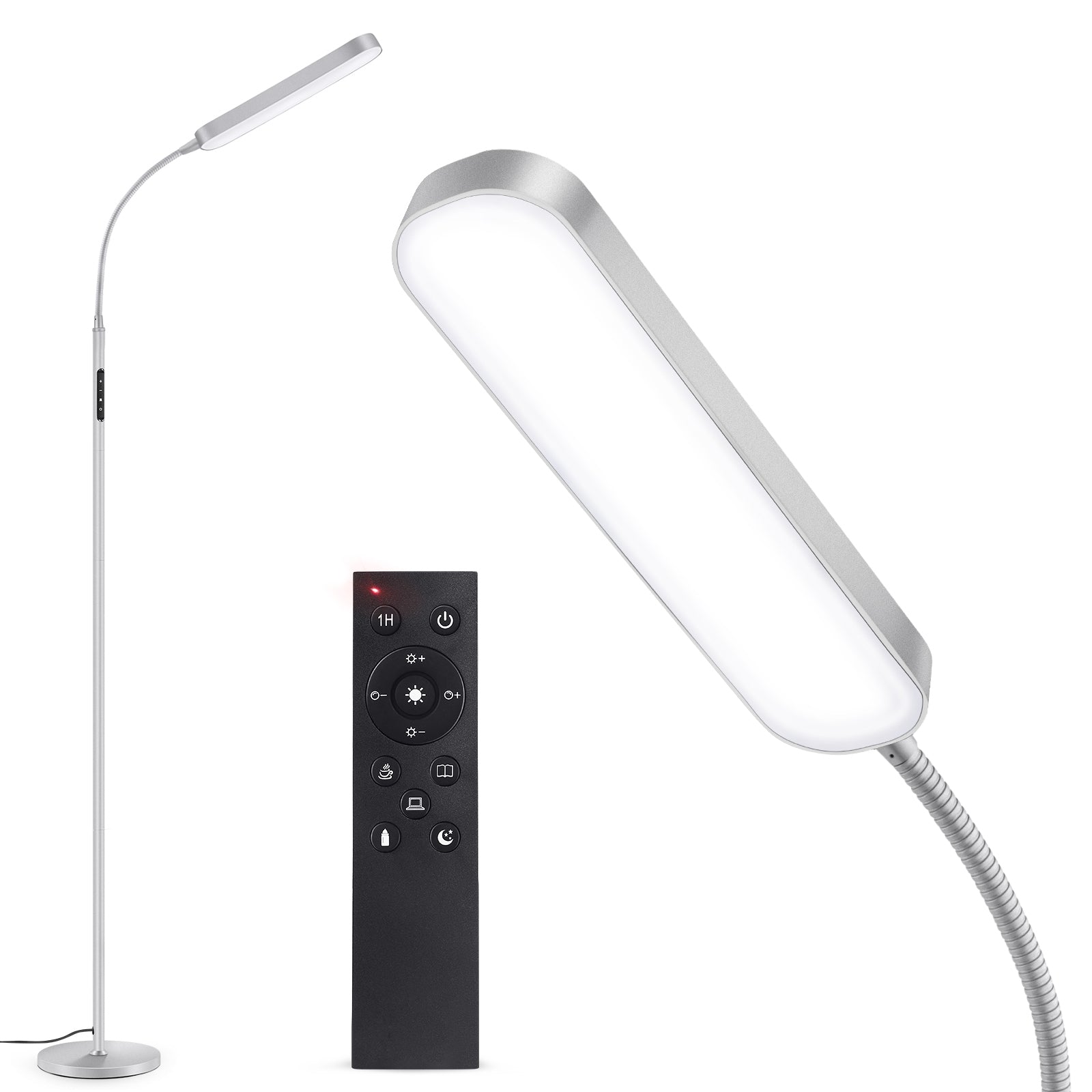 Adjustable Reading Led Floor Lamp with Remote