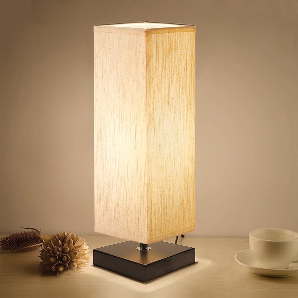 Solid Wood Bedside Table Lamp